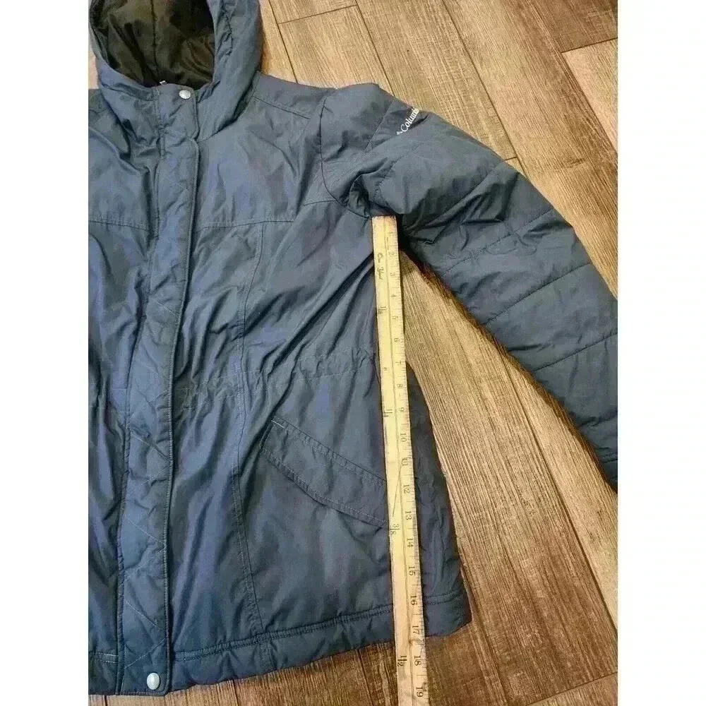 Columbia Windbreaker Jacket Women's XL Navy Blue Adjustable Waist Lightweight - Picture 4 of 5